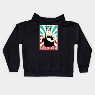 Vintage Retro Andre The Giant Kids Hoodie